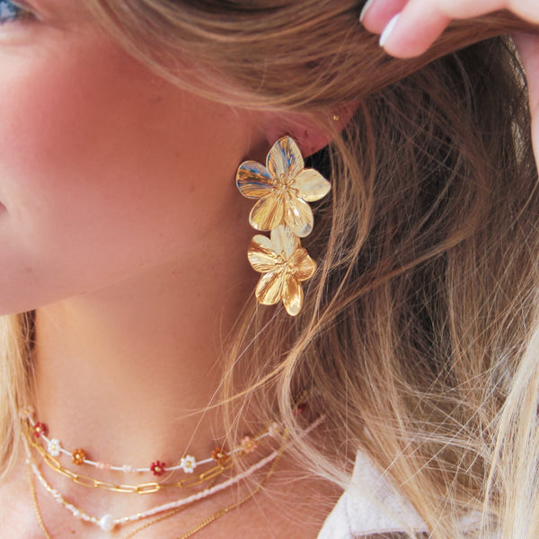 Statement Flower Earrings
