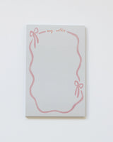 Pink Ribbon Note Pad