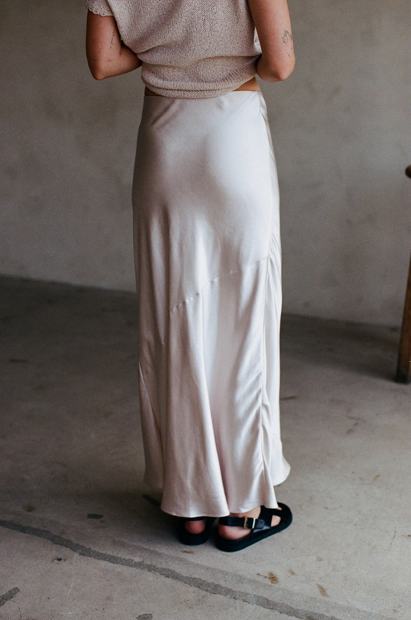 Pearl Satin Skirt