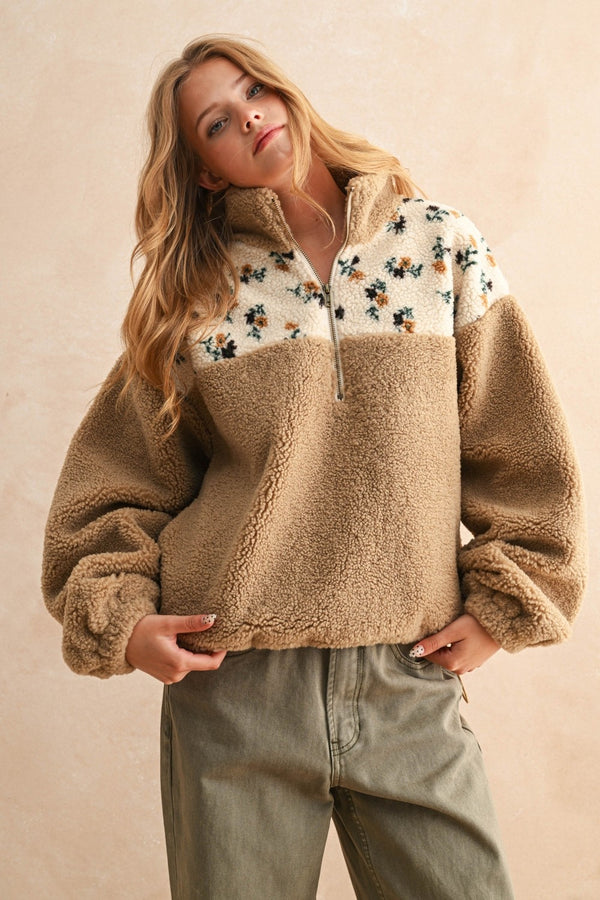 Goldie Sherpa Quarter Zip