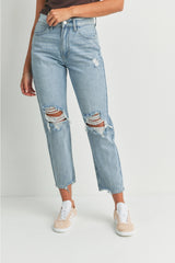 Corinne Straight Crop Jeans