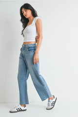 Seamed Barrel Jeans