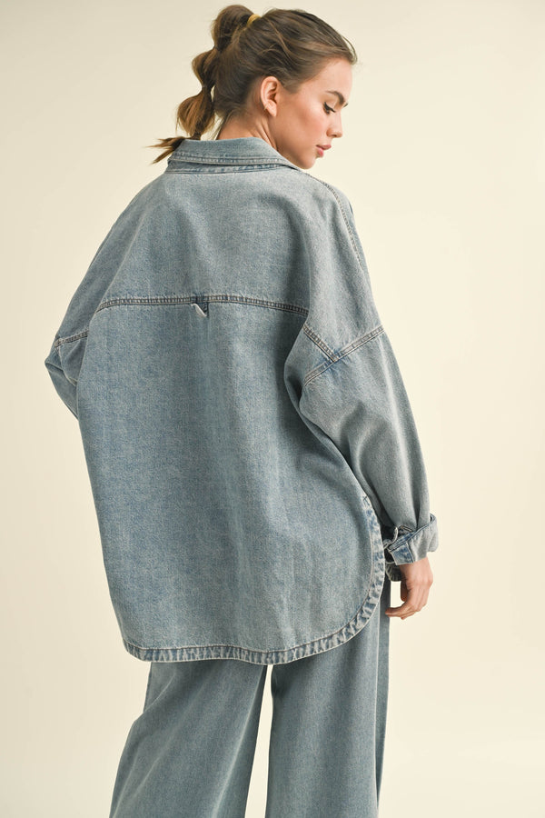 Jenna Denim Shacket