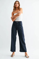 JBD Navy Wide Leg Twill Pants