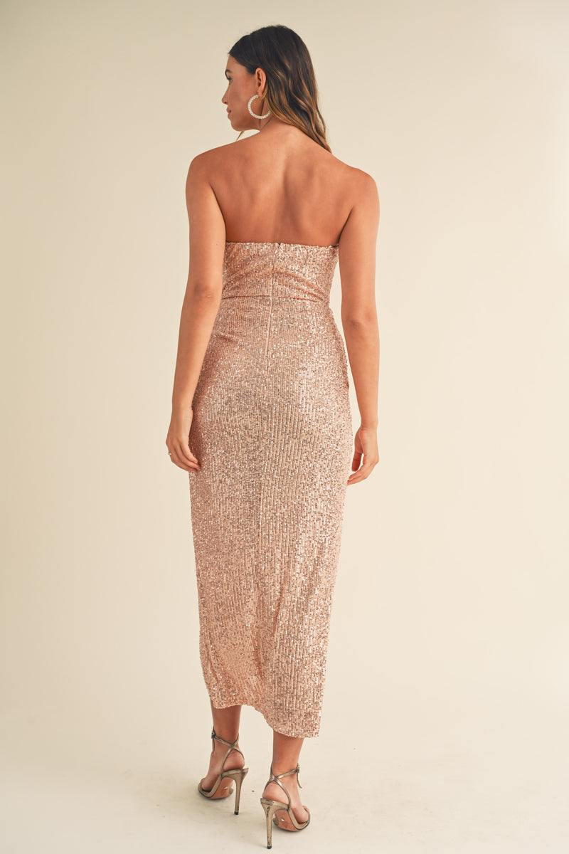 Champagne Toast Sequin Dress