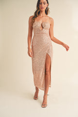 Champagne Toast Sequin Dress
