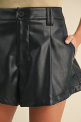 Paris Leather Shorts