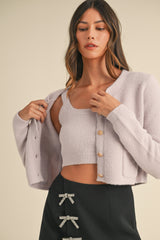 Daphne Cardigan and Tank Top Sweater Set