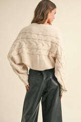 Cable Knit Shrug