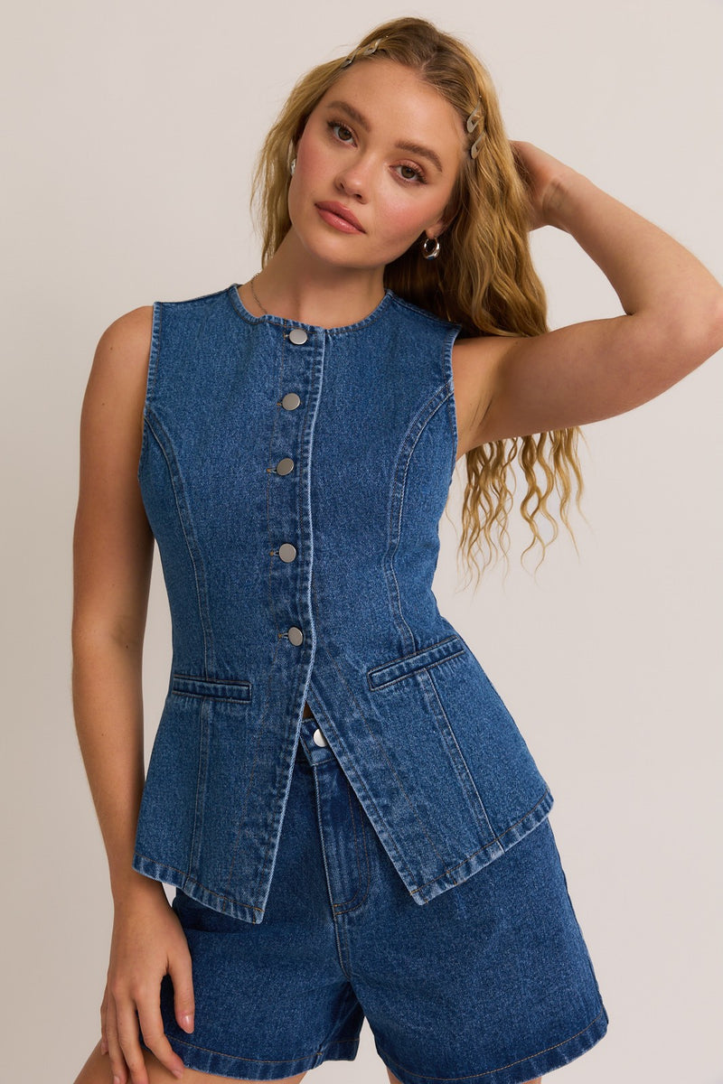 Ashton Denim Top