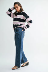 JBD Slight Barrel Twist Jeans in Dark Wash