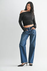 JBD Low Rise Studded Jeans