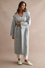 Cable Knit Long Cardigan
