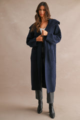 Cable Knit Long Cardigan