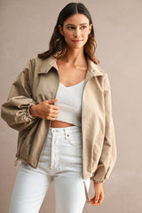 Bomber Style Utility Jacket