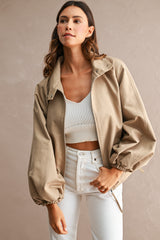 Bomber Style Utility Jacket