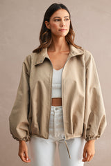 Bomber Style Utility Jacket