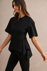 Alexandra Cinched Peplum T-shirt Top