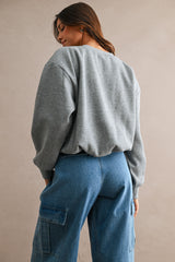 Bubble Hem Crewneck