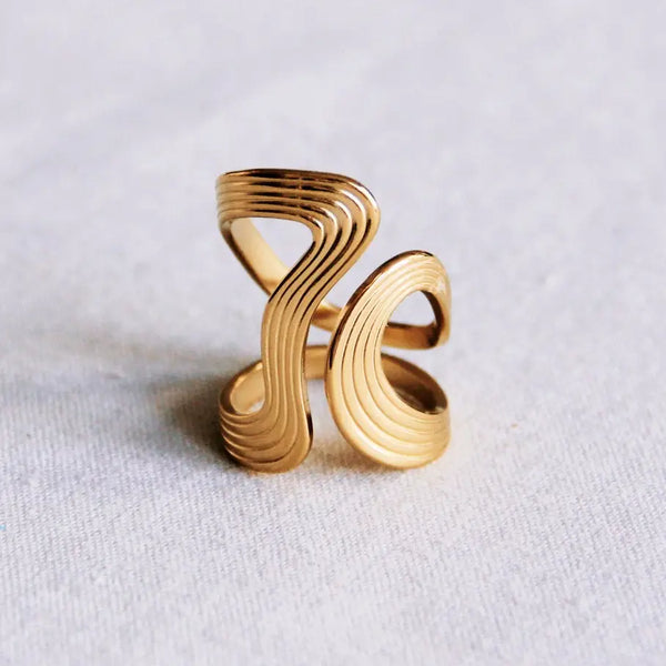 Striped Retro Ring