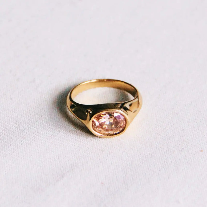 Oval Stone Ring