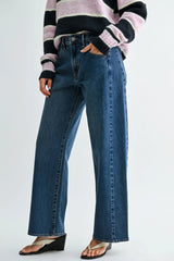 JBD Slight Barrel Twist Jeans in Dark Wash