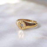 Star with Diamond Ring