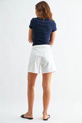 Tie Waist Long Shorts