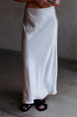 Pearl Satin Skirt