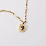 Vintage Black Stone Necklace