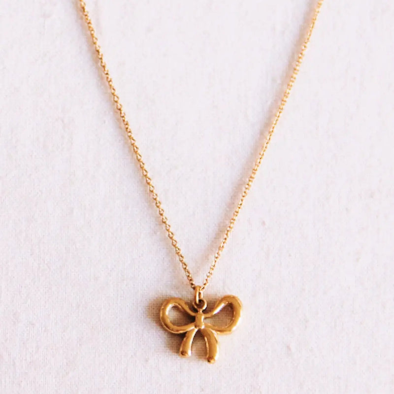 Dainty Bow Necklace