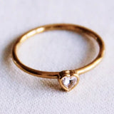 Minimalist Heart Ring