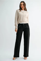 JBD Black Studded Jeans