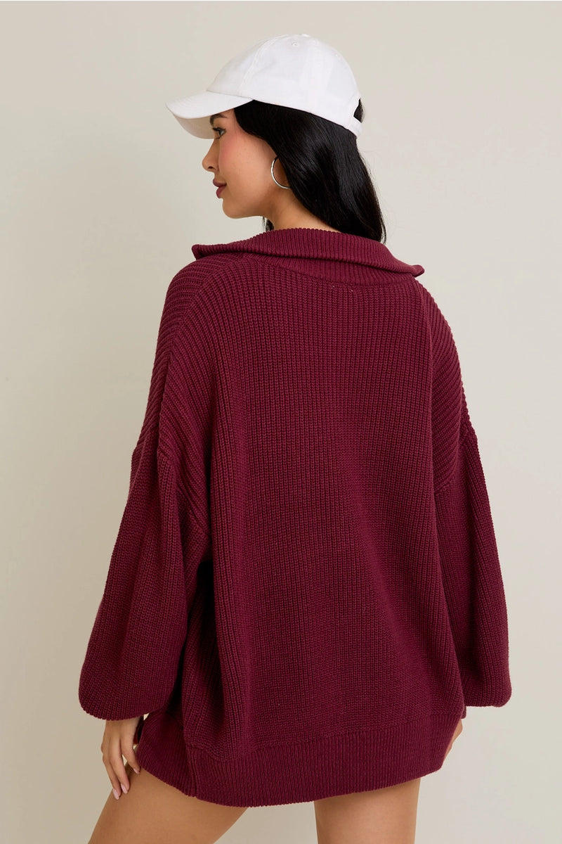 Jordan Zip Up Sweater
