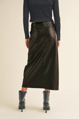 Roxanne Leather Skirt