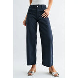 JBD Navy Wide Leg Twill Pants