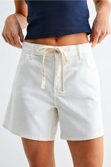 Tie Waist Long Shorts