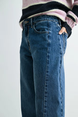 JBD Slight Barrel Twist Jeans in Dark Wash