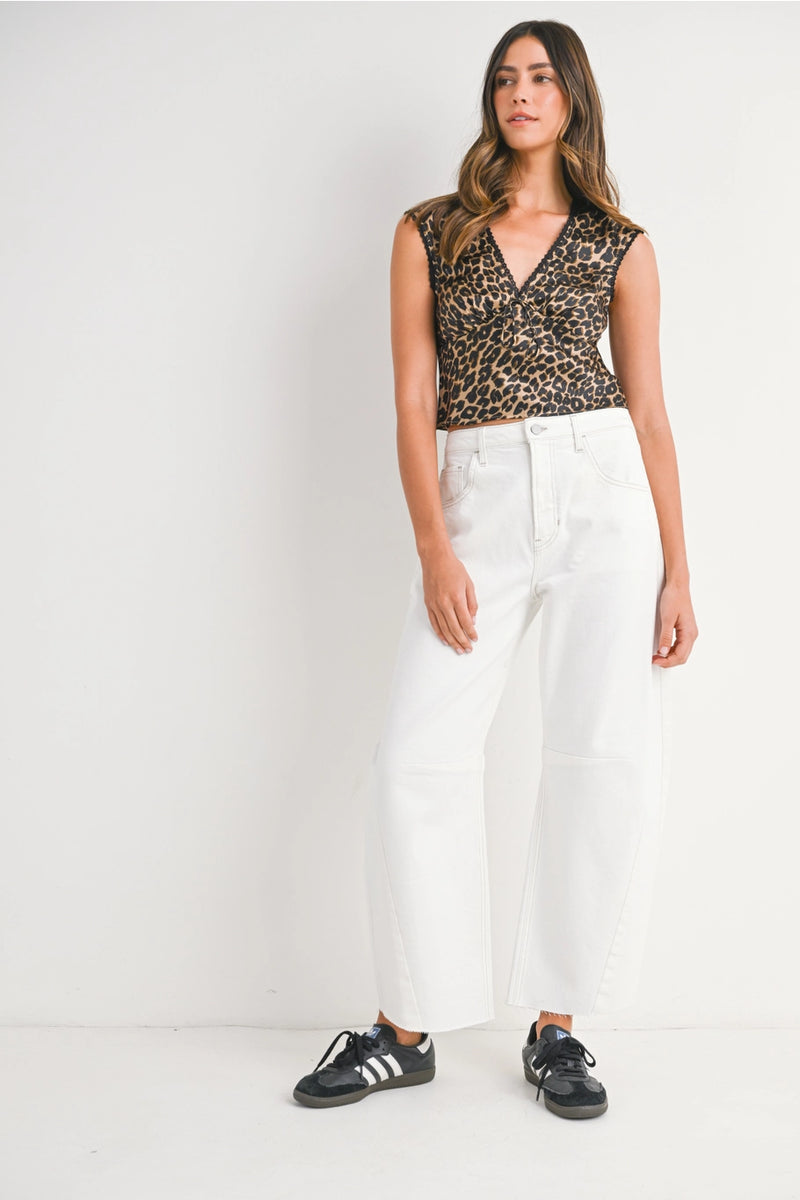 Seamed Barrel Jeans
