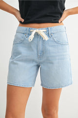 Tie Waist Long Shorts