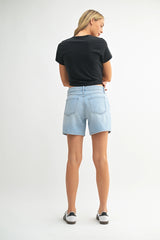 Tie Waist Long Shorts