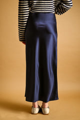 Classic Satin Midi Skirt