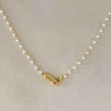 Cowboy Boot Pearl Necklace