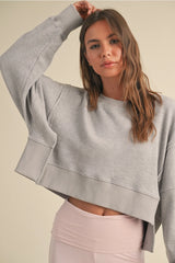 Long Sleeve Waffle Knit Top