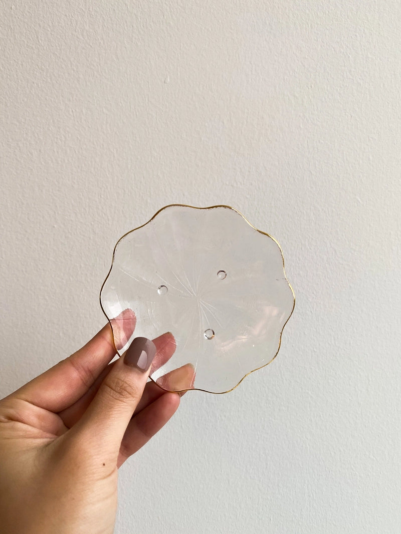 Gold Rimmed Trinket Dish