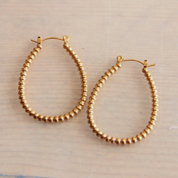Dotted Oval Hoops