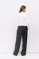 Long Sleeve Boat Neck Top
