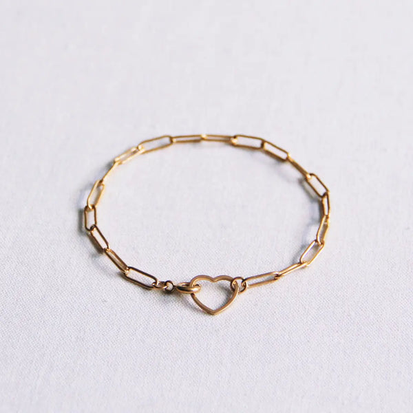 Bracelet with Heart Closure