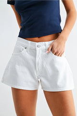 JBD White Wide Leg Shorts