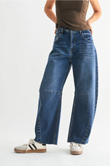 Seamed Barrel Jeans
